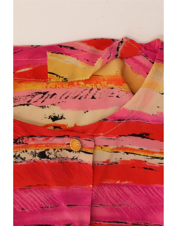 VINTAGE Womens Shirt Blouse UK 18 XL Multicoloured Striped Vintage Vintage and Second-Hand Vintage from Messina Hembry 
