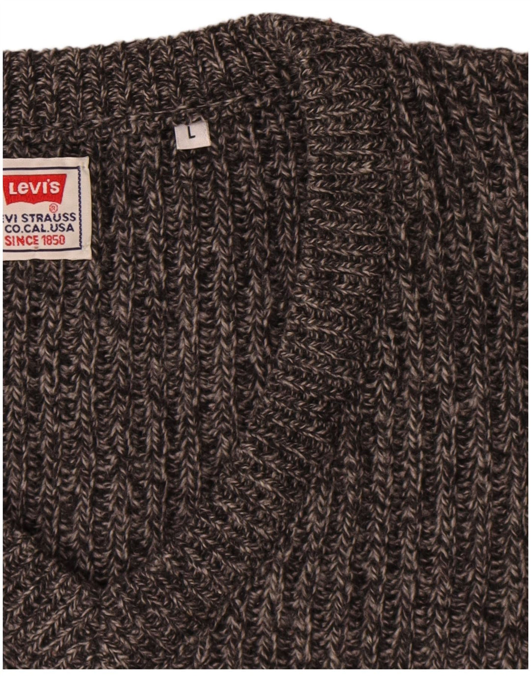 Levi's Herre V-hals sweater Stor Grå Colourblock Uld