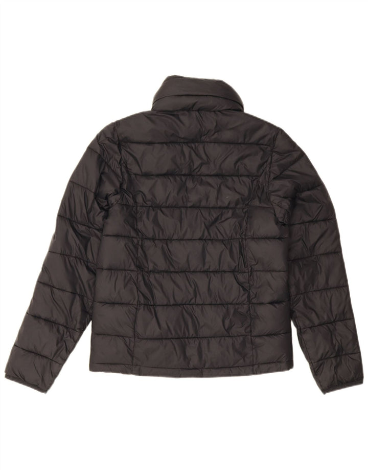 Abercrombie & Fitch Polstret jakke til kvinder UK 2 2XS Sort polyester
