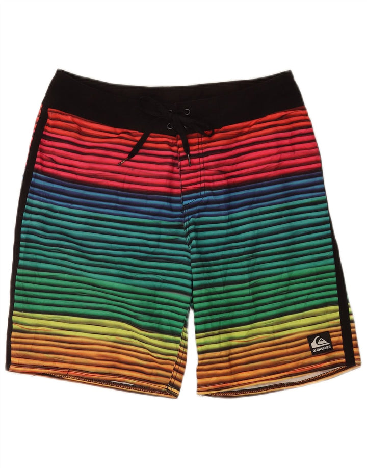 Quiksilver Badeshorts til mænd Medium flerfarvet stribet polyester