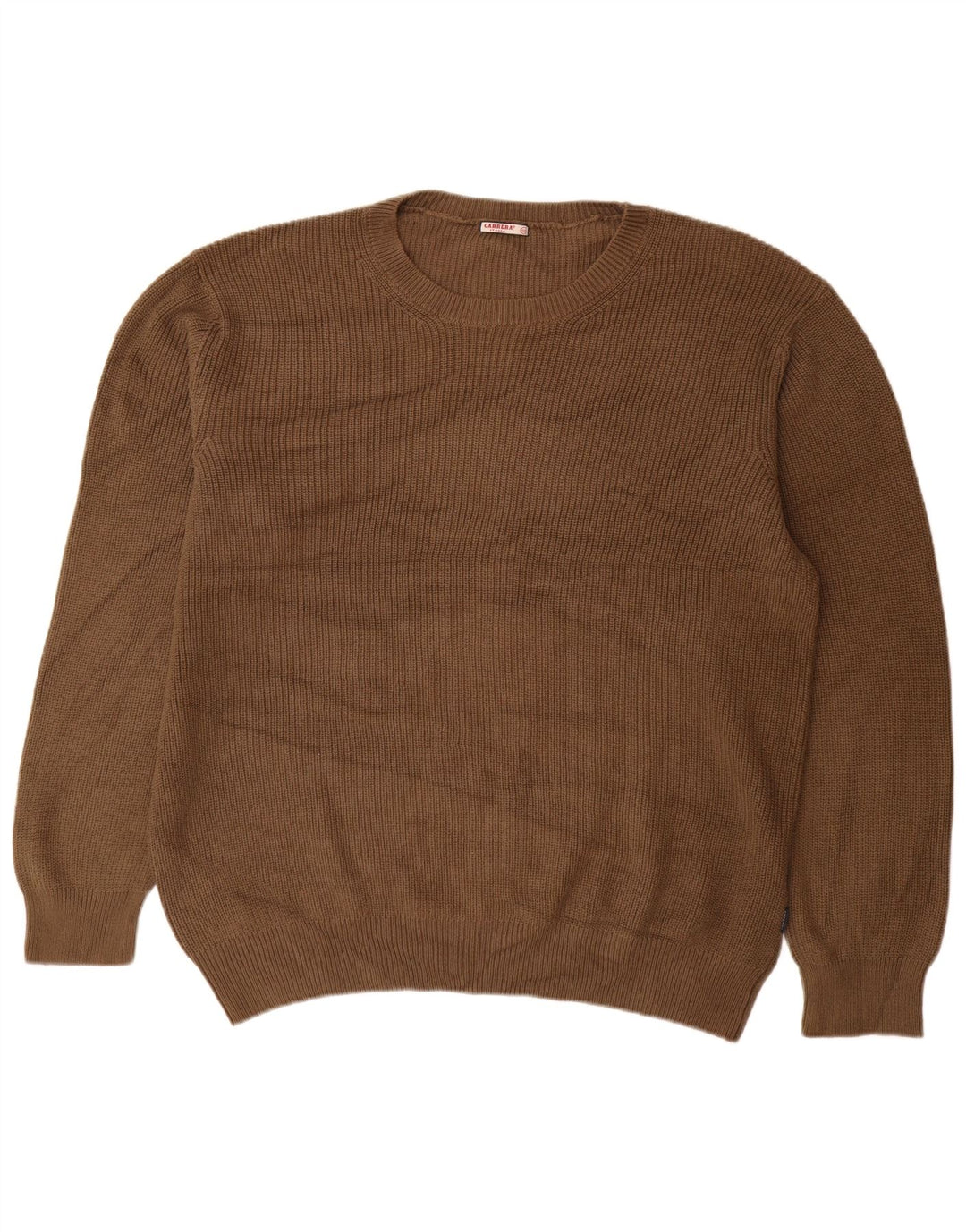 Carrera herre sweater med rund hals 2XL brun bomuld