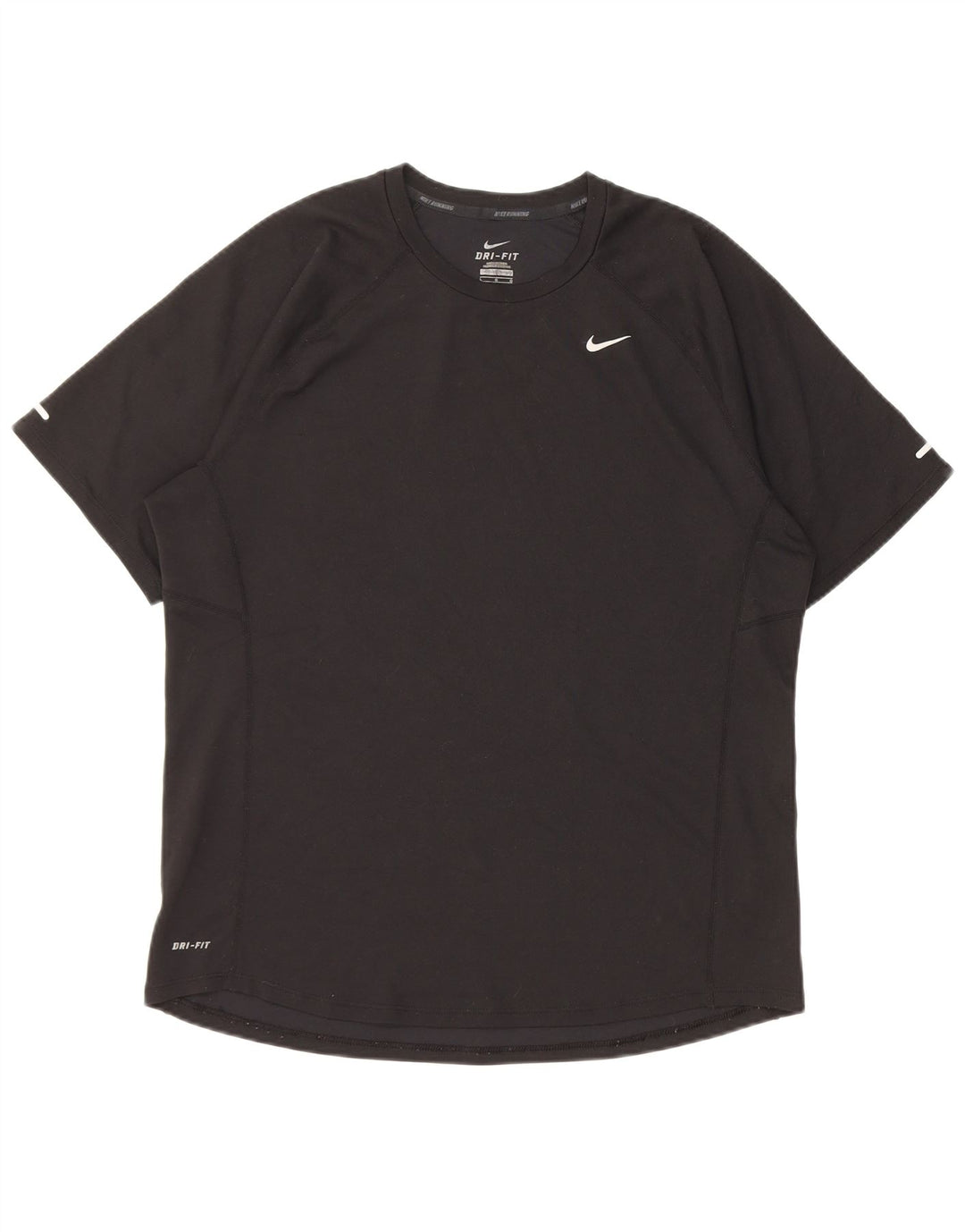 Nike Herre Dri Fit T-shirt Top Stor sort polyester