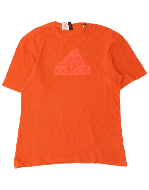 Adidas drenge grafisk t-shirt top 15-16 år orange bomuld