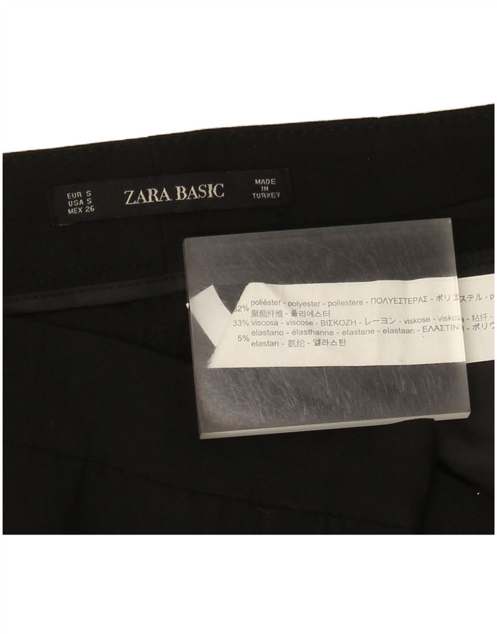 Zara Slim Chino Bukser Small W26 L27 Sort polyester