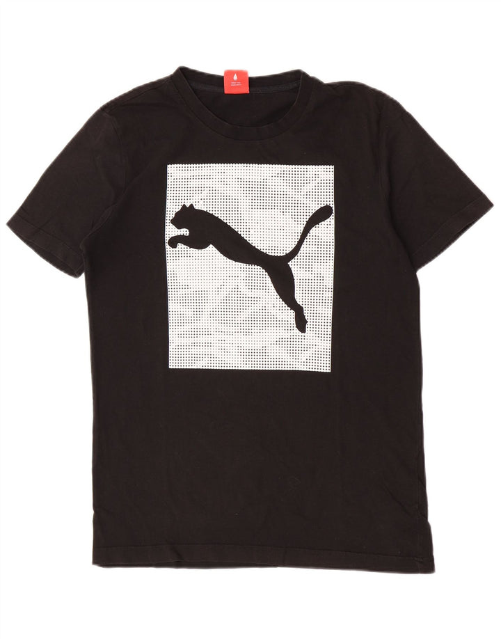 Puma Herre grafisk T-shirt top lille sort bomuld