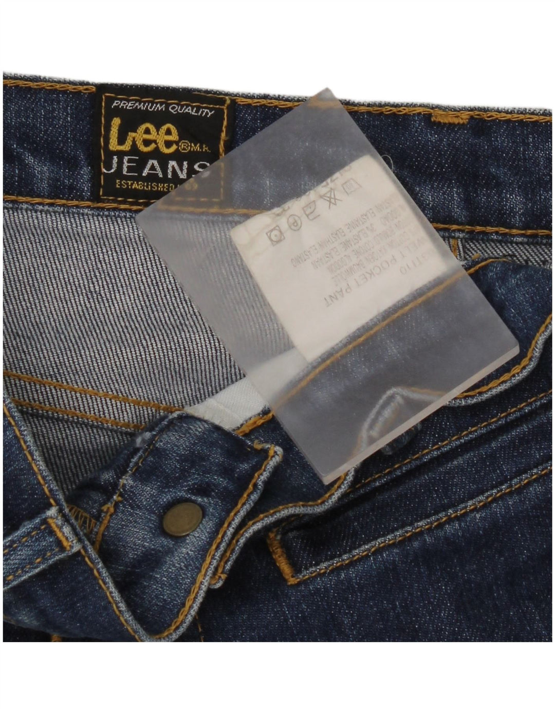 Lee Lige Jeans til kvinder W32 L29 Blå Bomuld