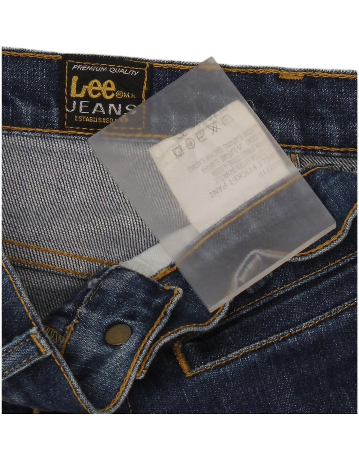 Lee Lige Jeans til kvinder W32 L29 Blå Bomuld