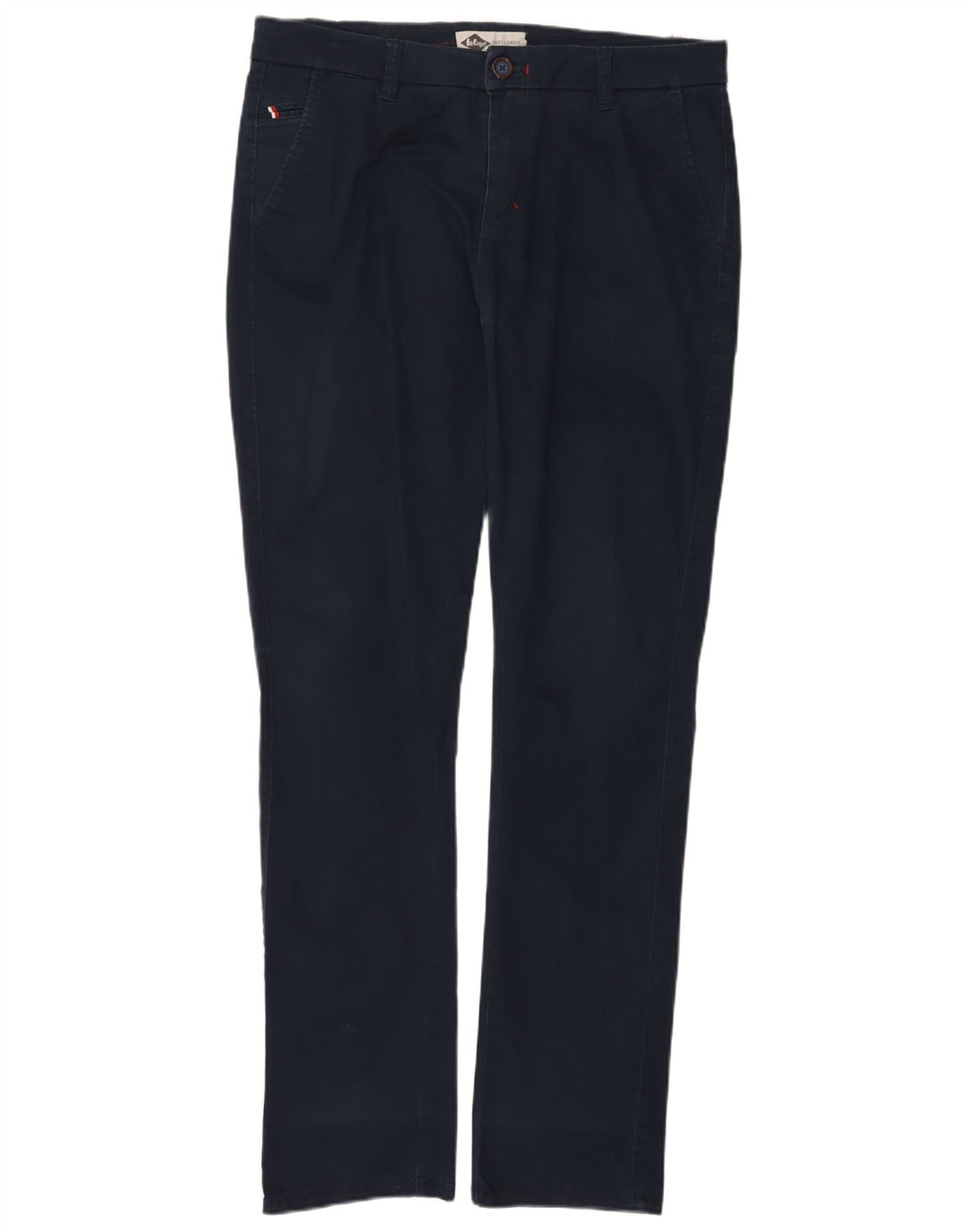 LEE COOPER Herre Slim Chino Bukser W34 L34 Marineblå Bomuld