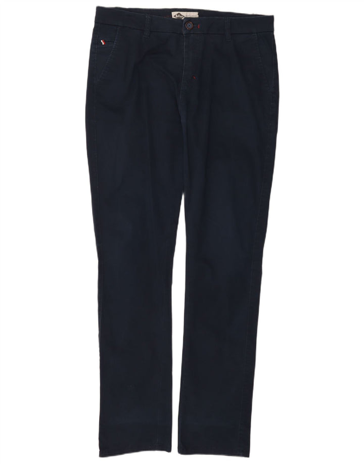 LEE COOPER Herre Slim Chino Bukser W34 L34 Marineblå Bomuld