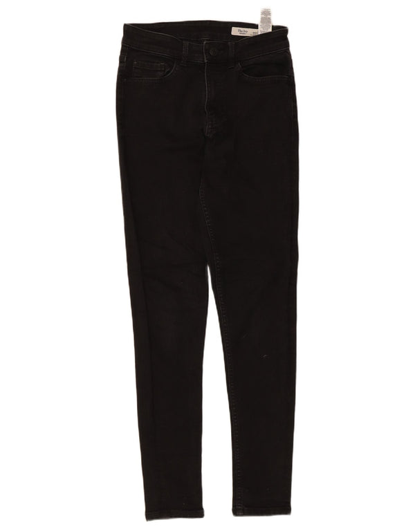 Marks & Spencer Womens The Ivy Skinny Jeans UK 8 Small W26 L27 Black Bomuld