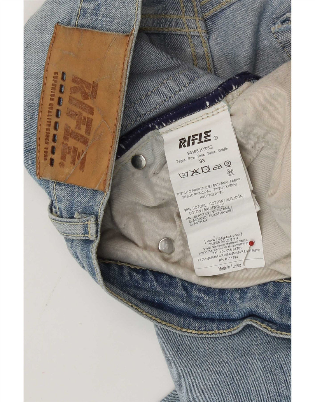 Rifle Herre Skinny Jeans W33 L33 Blå Bomuld