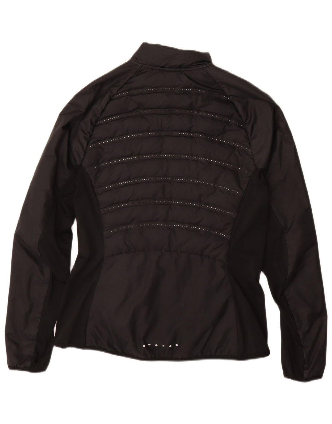 NIKE Racerjakke til kvinder UK 12 Medium Sort Polyester