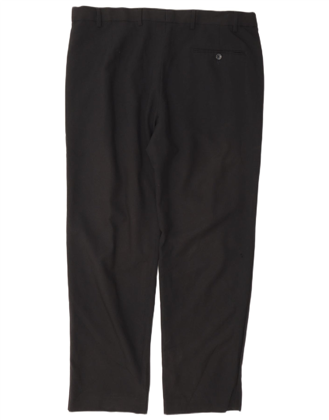 Marks & Spencer Herre Regular Suit Bukser W38 L31 Sort Polyester