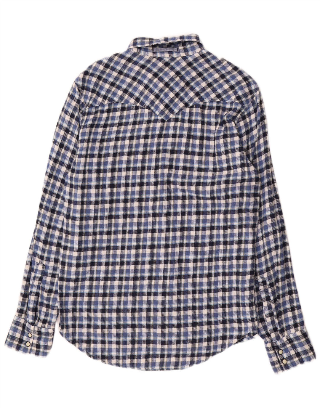 Levi's Herre Slim Fit Flanellskjorte Medium Blue Ternet Bomuld