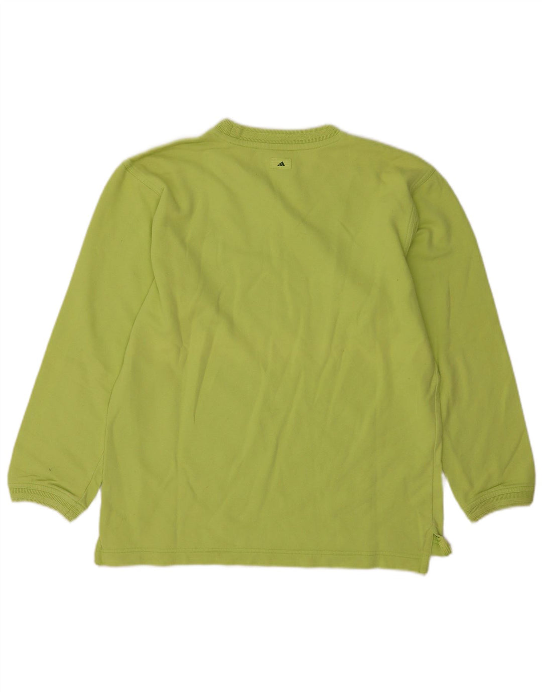 Adidas Dame Sweatshirt Jumper UK 12 Medium Green Bomuld