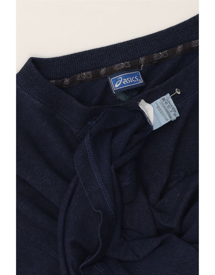 Asics Herre T-Shirt Top Medium Marineblå Bomuld