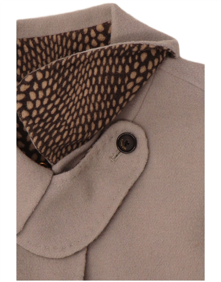 VINTAGE Dameoverfrakke UK 14 Large Grå