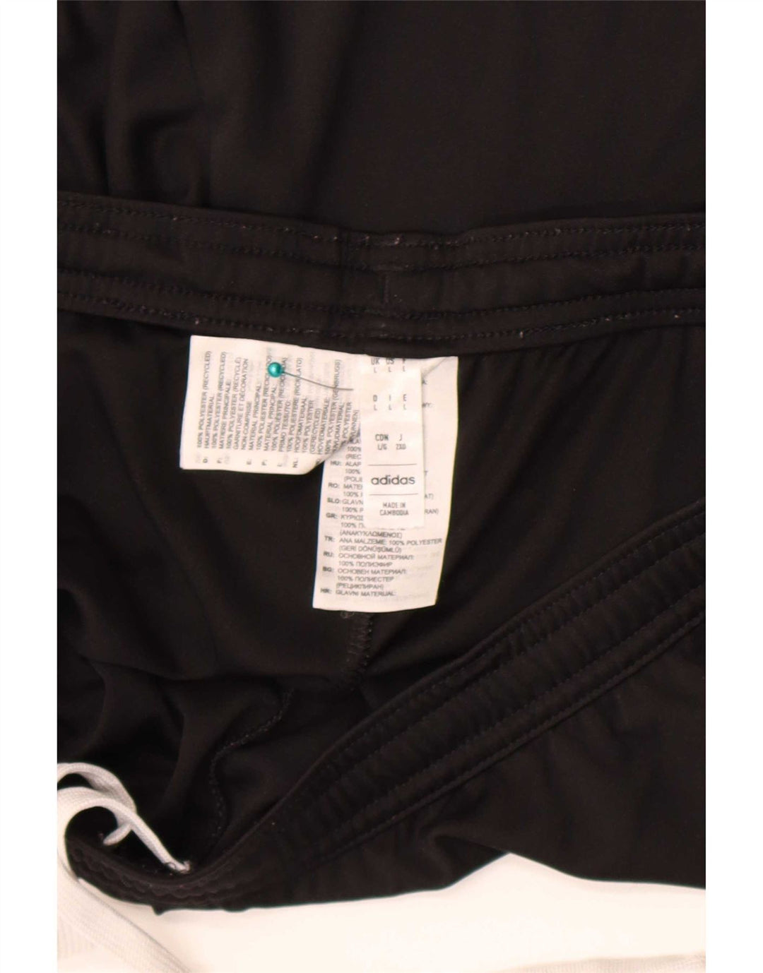 Adidas Sportshorts til mænd, store sorte polyester