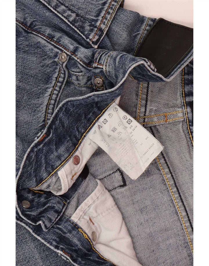 Hugo Boss Straight Jeans til mænd W34 L29 blå bomuld