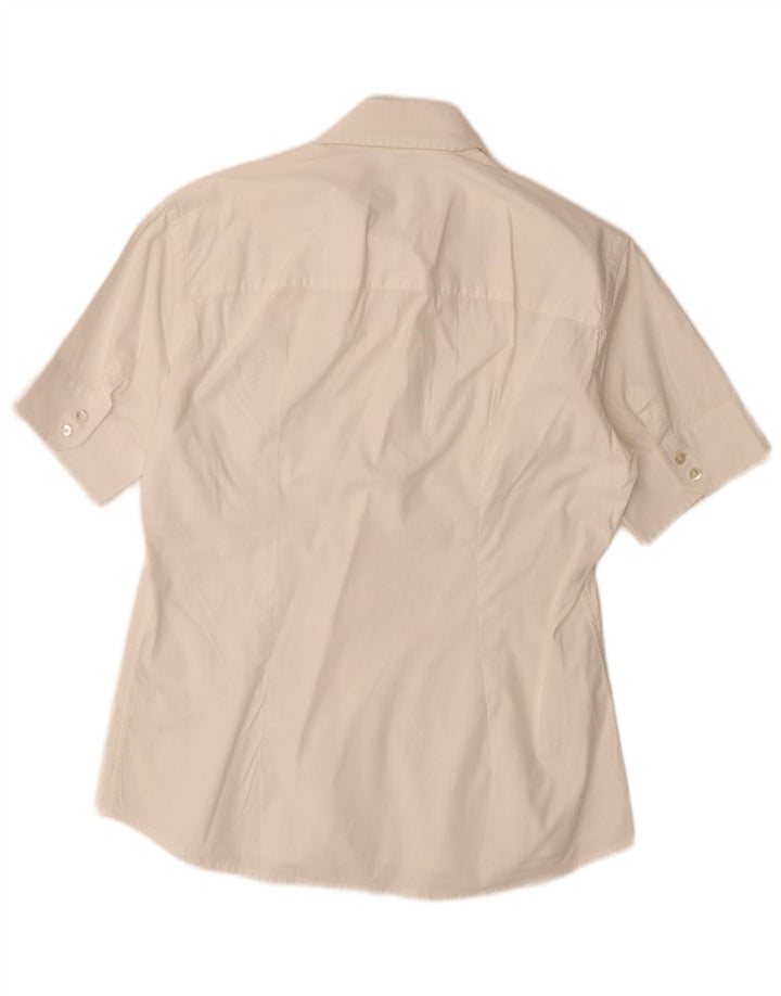 Daniele Alessandrini Kortærmet skjorte til kvinder UK 14 Medium White