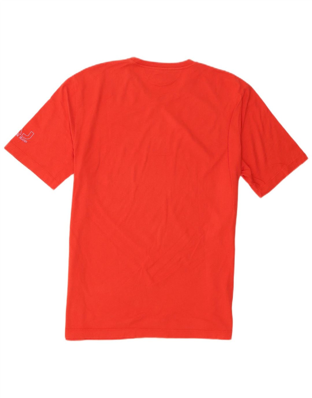 Armani Jeans Herre T-Shirt Top XL Rød Bomuld