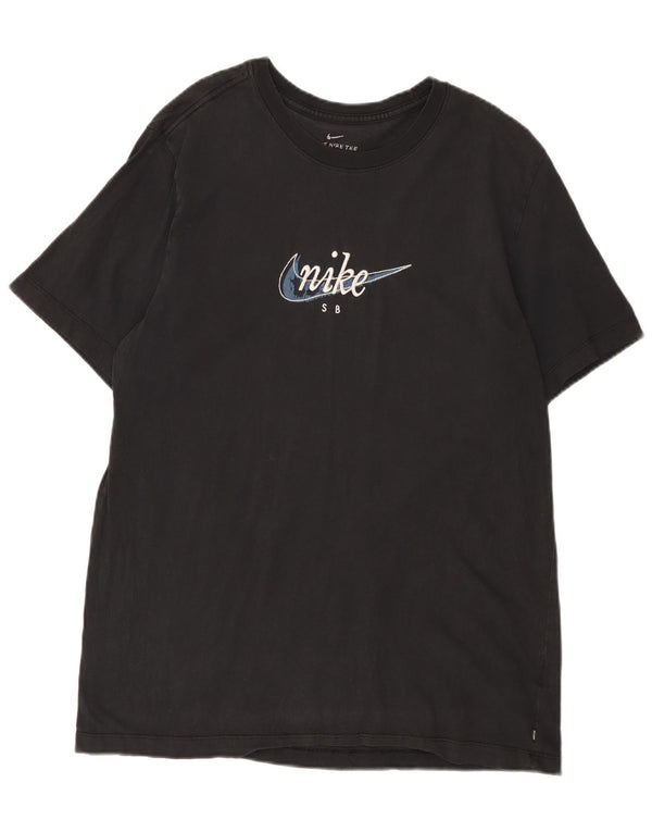 Nike grafisk T-shirt top til mænd, stor sort