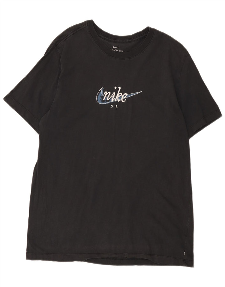 Nike grafisk T-shirt top til mænd, stor sort