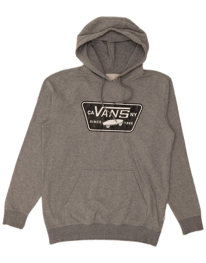 VANS Grafisk hættetrøje til mænd Medium Grå Flecked Bomuld