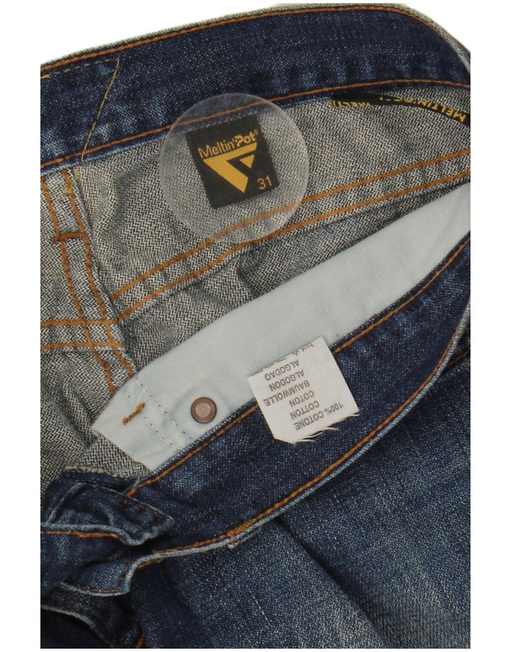 Meltin' Pot Dame Straight Jeans W31 L27 Blå Bomuld