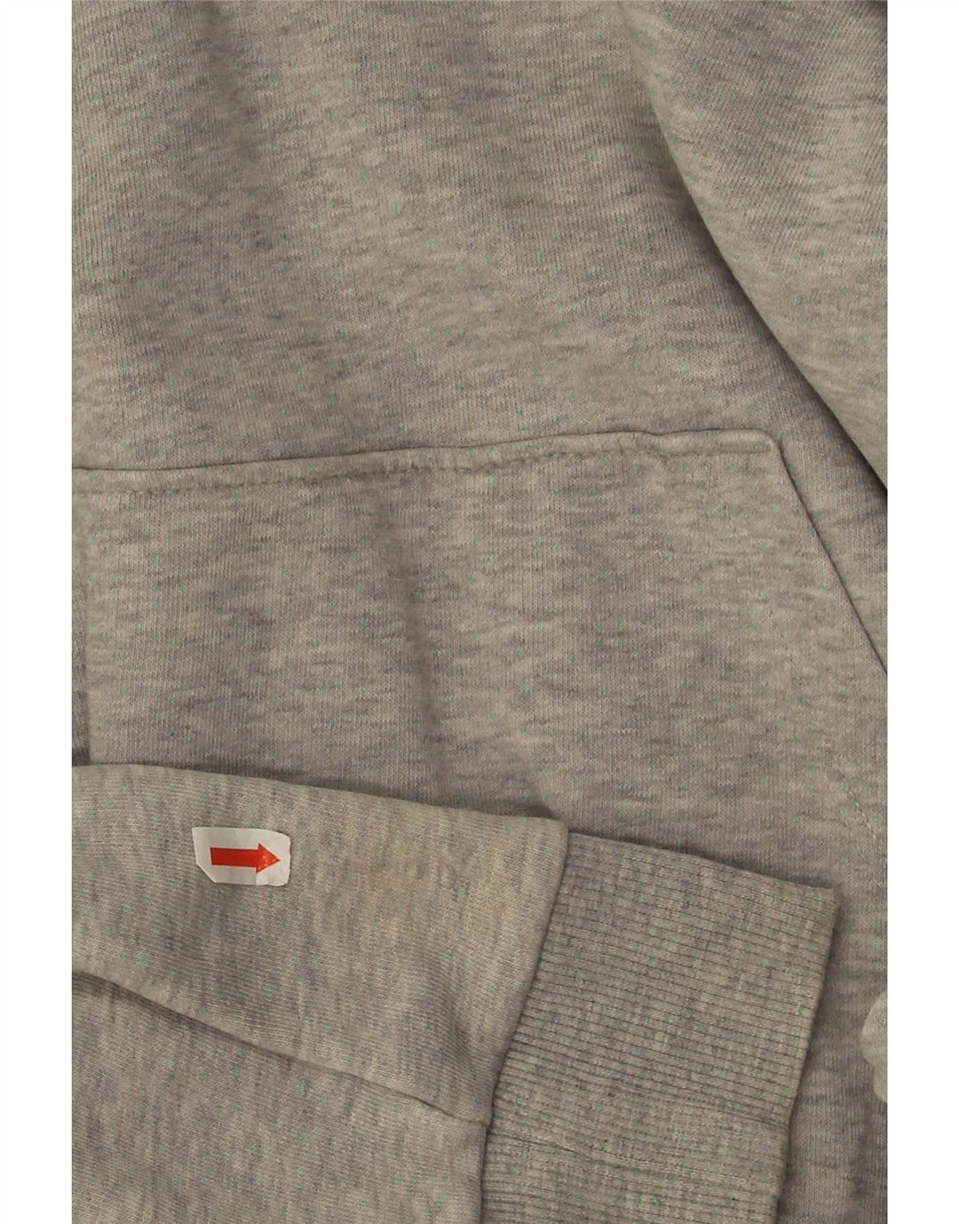 Puma Graphic Hoodie Jumper UK 12 Medium Grey Flecked