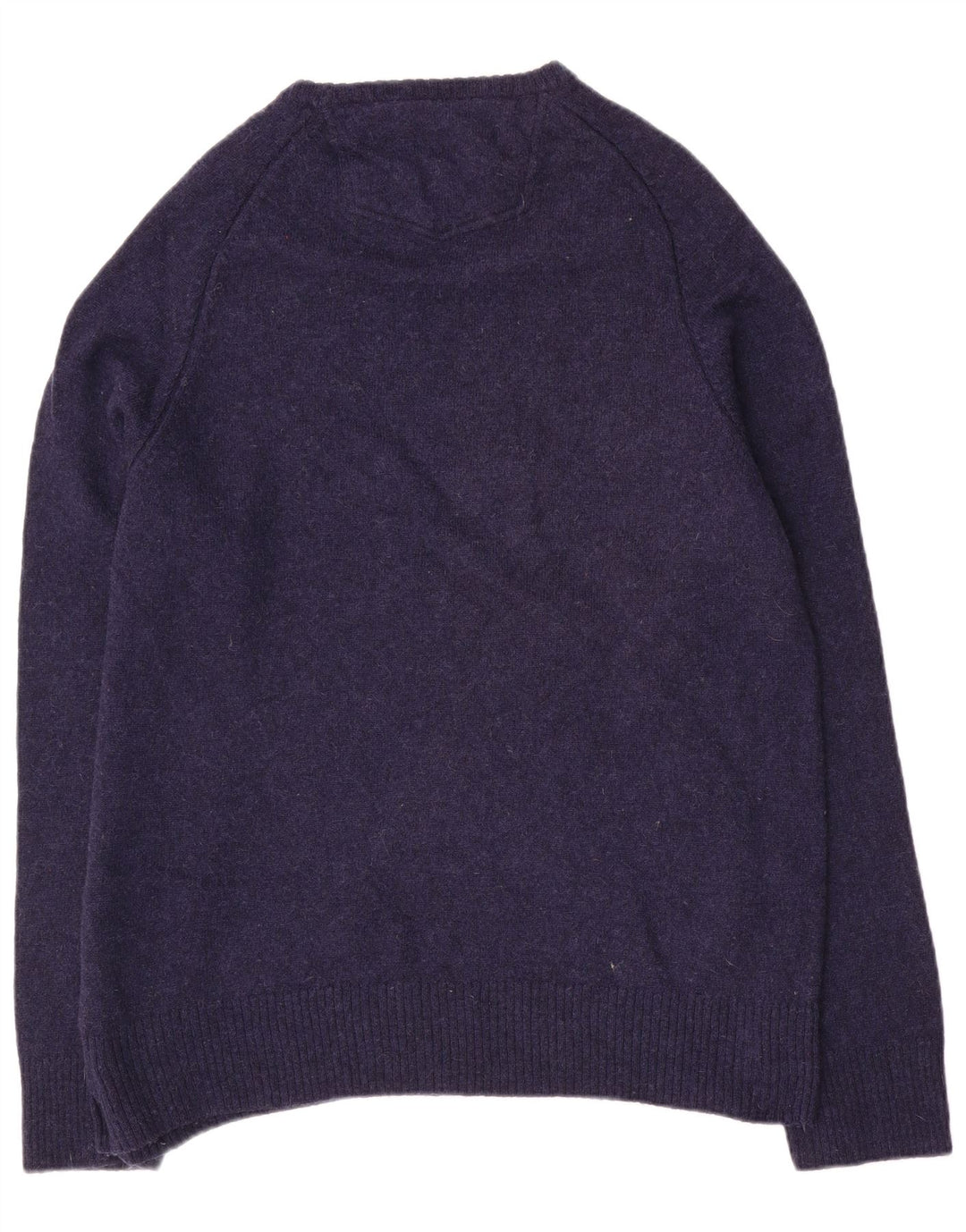 Fedt ansigt herre rund hals sweater 2XL marineblå uld