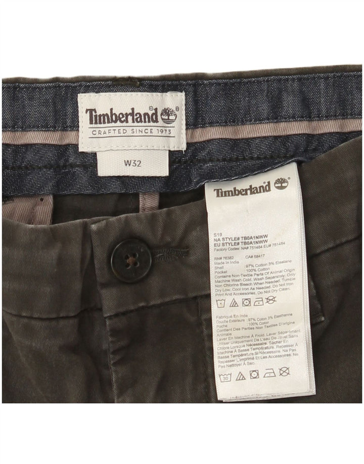 Timberland Chino Shorts til mænd W32 mellemgrå bomuld