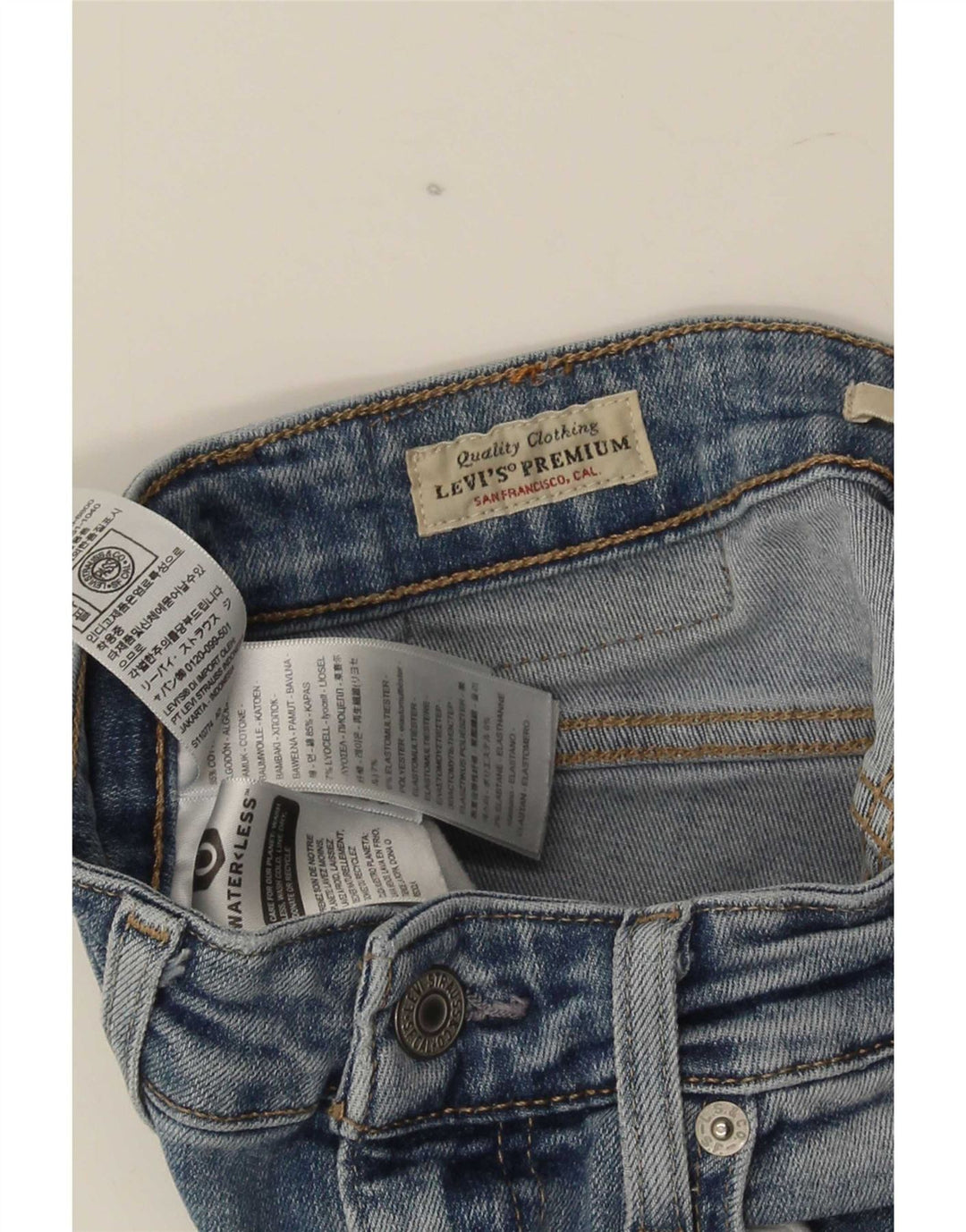 Levi's Dame 726 Flared Jeans W26 L30 Blå Bomuld