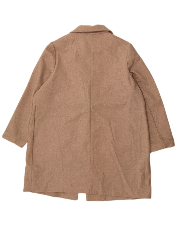 Marks & Spencer Dame Overfrakke UK 20 2XL Beige Polyester
