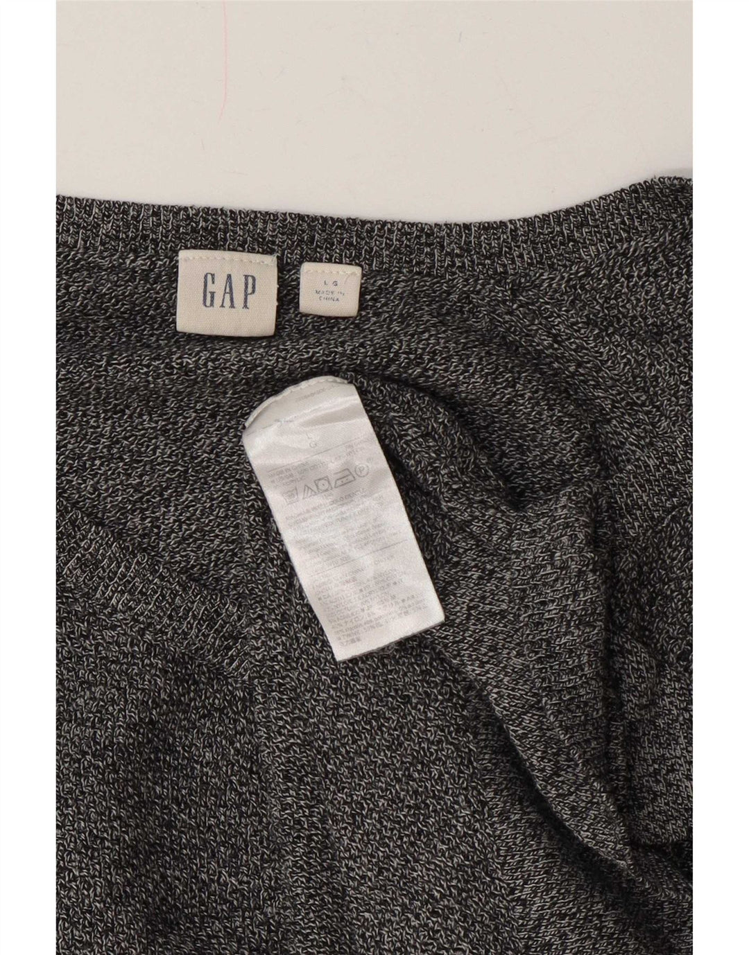 Gap Herre V-hals trøje Sweater Stor Marineblå Flecked Bomuld