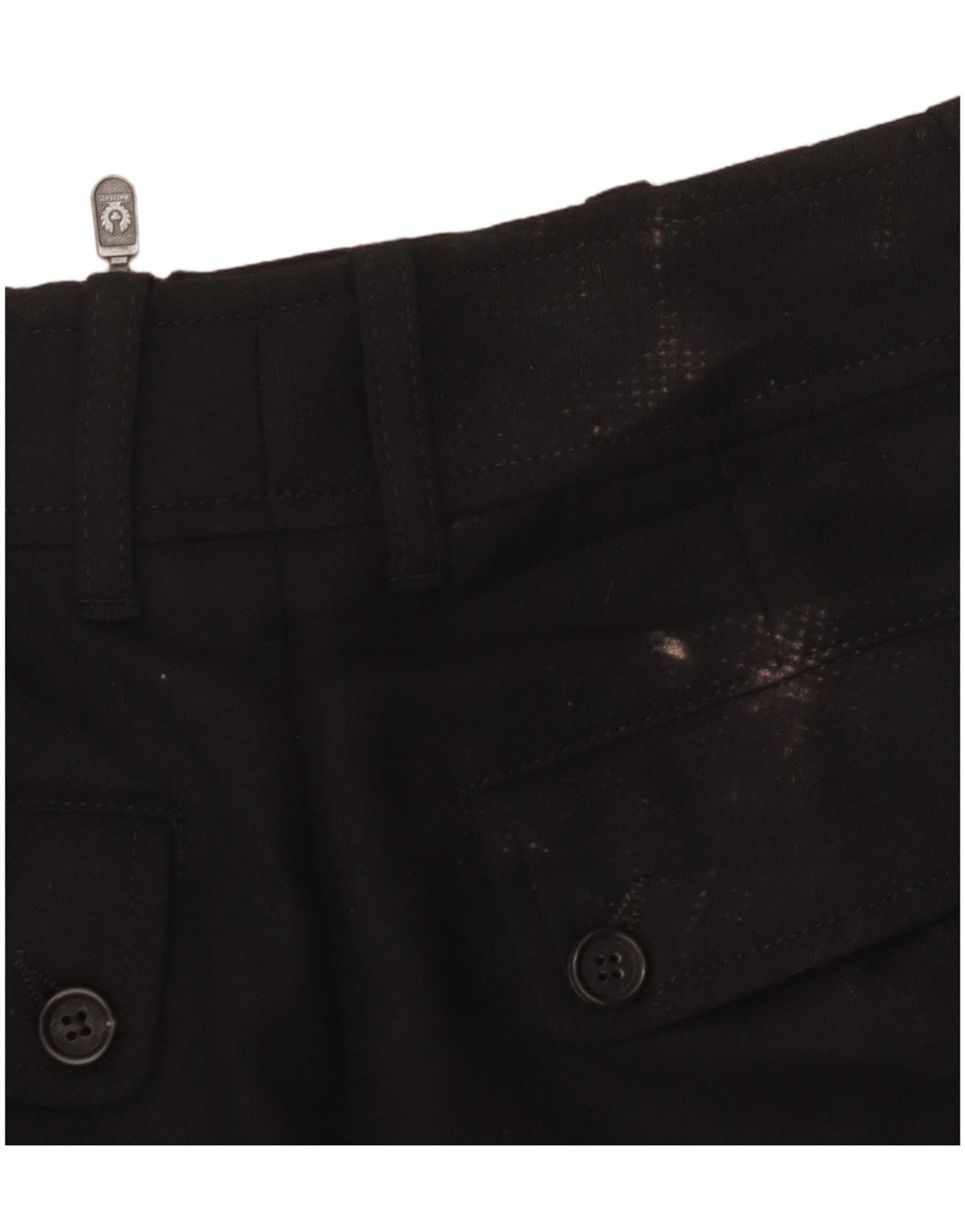 Belstaff Graphic Pencil Skirt IT 44 Medium W30 Sort Uld