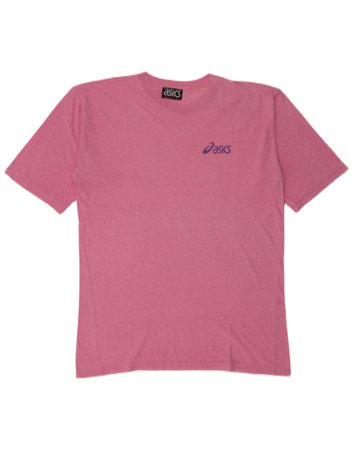 Asics Herre Grafisk T-Shirt Top XL Pink Bomuld