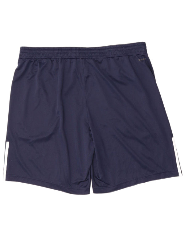 Adidas Herre Climalite Sport Shorts XL Navy Blue Polyester