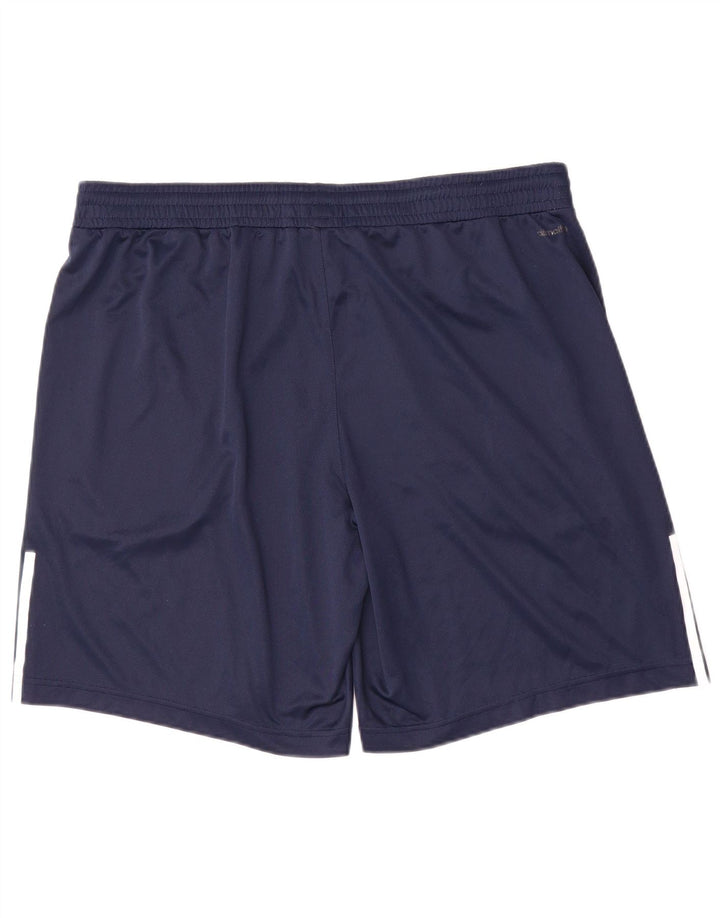 Adidas Herre Climalite Sport Shorts XL Navy Blue Polyester