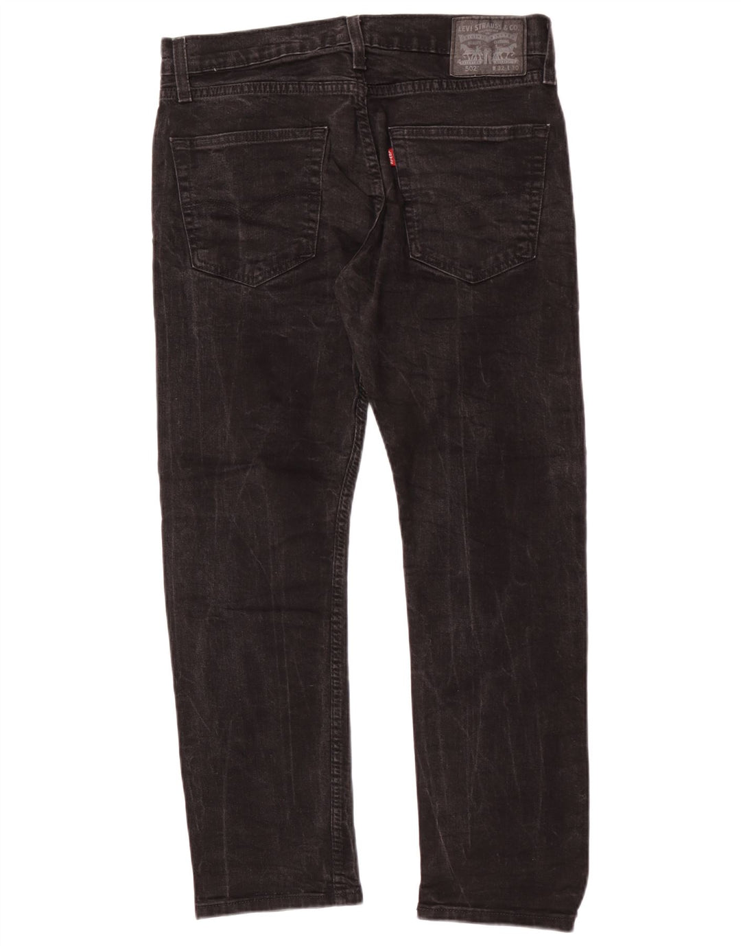 Levi's Herre 502 tilspidsede jeans W32 L27 sort bomuld