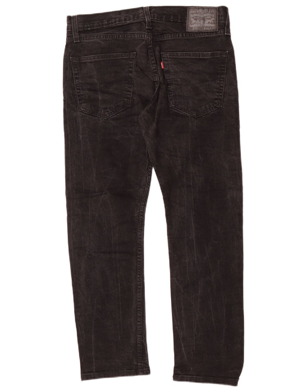 Levi's Herre 502 tilspidsede jeans W32 L27 sort bomuld