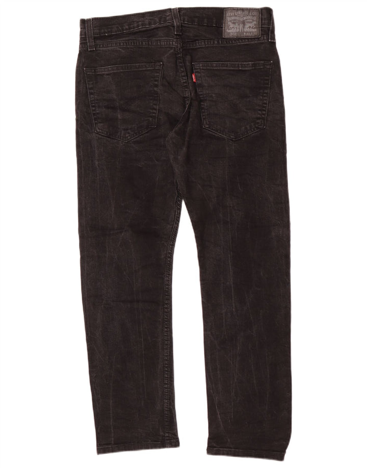 Levi's Herre 502 tilspidsede jeans W32 L27 sort bomuld