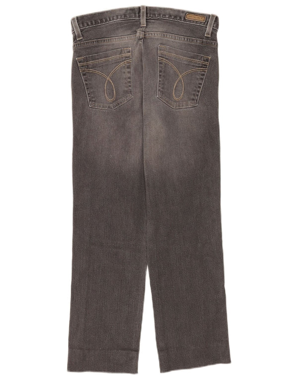 Calvin Klein Womens Crop Straight Jeans US 4 Small W26 L24 Grey Cotton