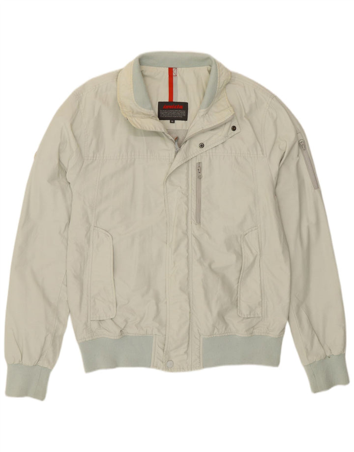 Invicta Herre Bomber Jacket UK 42 XL Blå Bomuld
