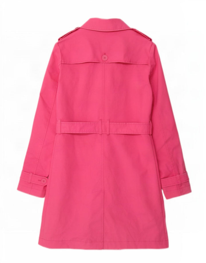 Jack Wills Dame Trench Coat UK 12 Medium Pink Bomuld