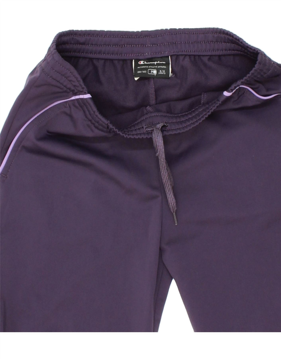 CHAMPION Girls Tracksuit Trousers 9-10 Years Medium Purple Polyester Vintage Champion and Second-Hand Champion from Messina Hembry 