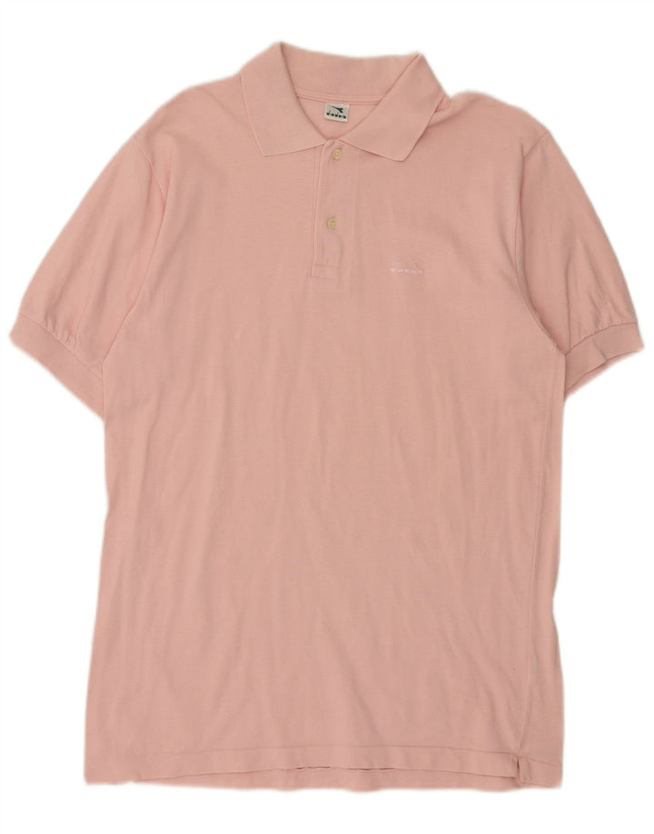 Diadora herre poloshirt Medium Pink Bomuld
