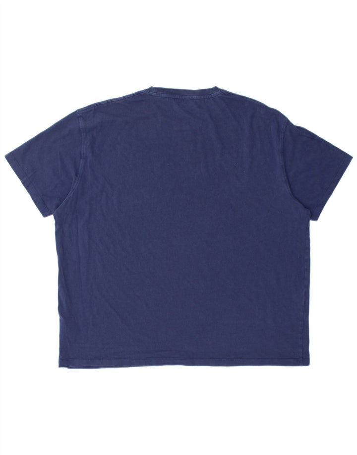 WRANGLER Herre T-Shirt Top Stor Marineblå Bomuld