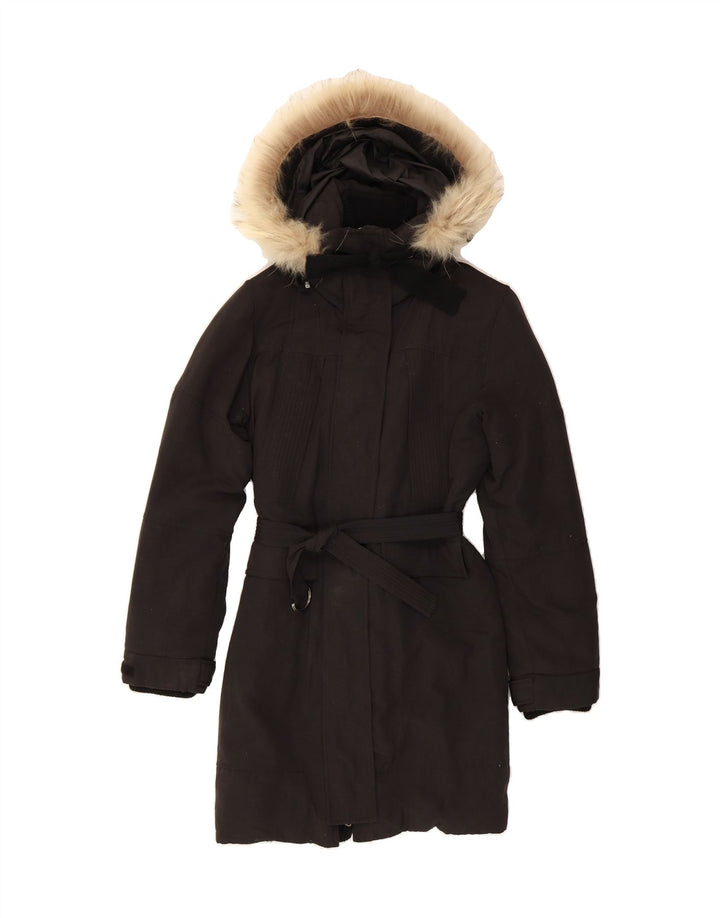 CONBIPEL Womens Esisto Hooded Padded Coat UK 16 Large Black Nylon Vintage Conbipel and Second-Hand Conbipel from Messina Hembry 