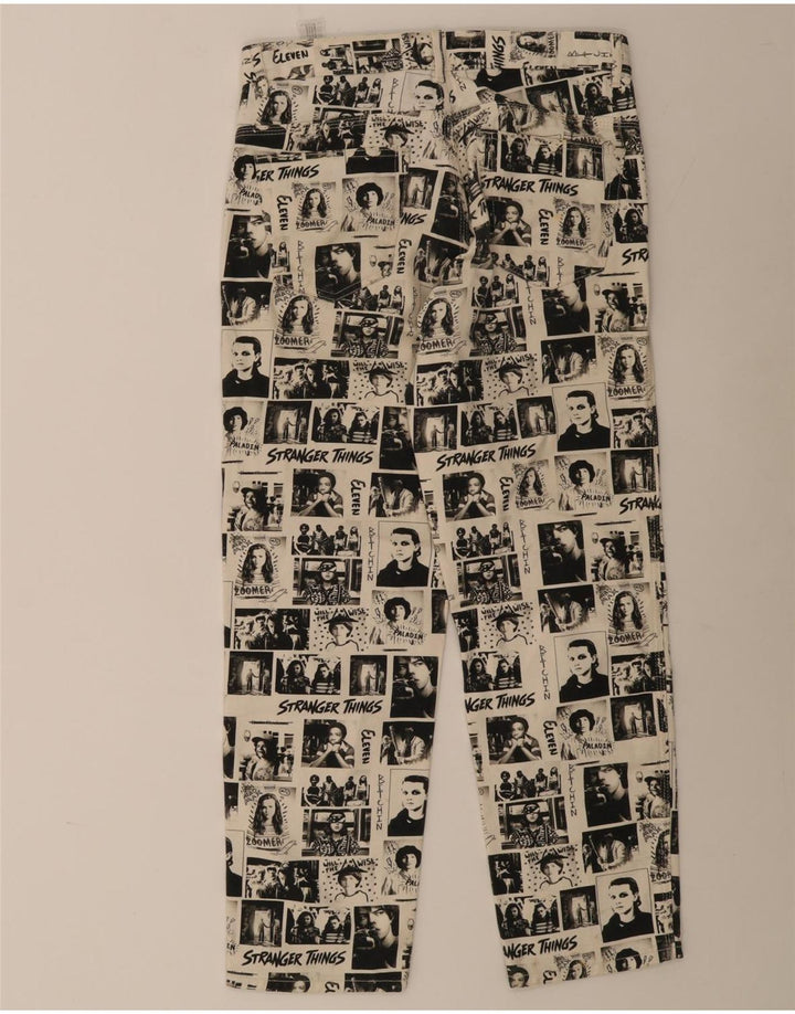 Pull & Bear Straight Jeans til mænd EU 40 Medium W31 L29 Off White